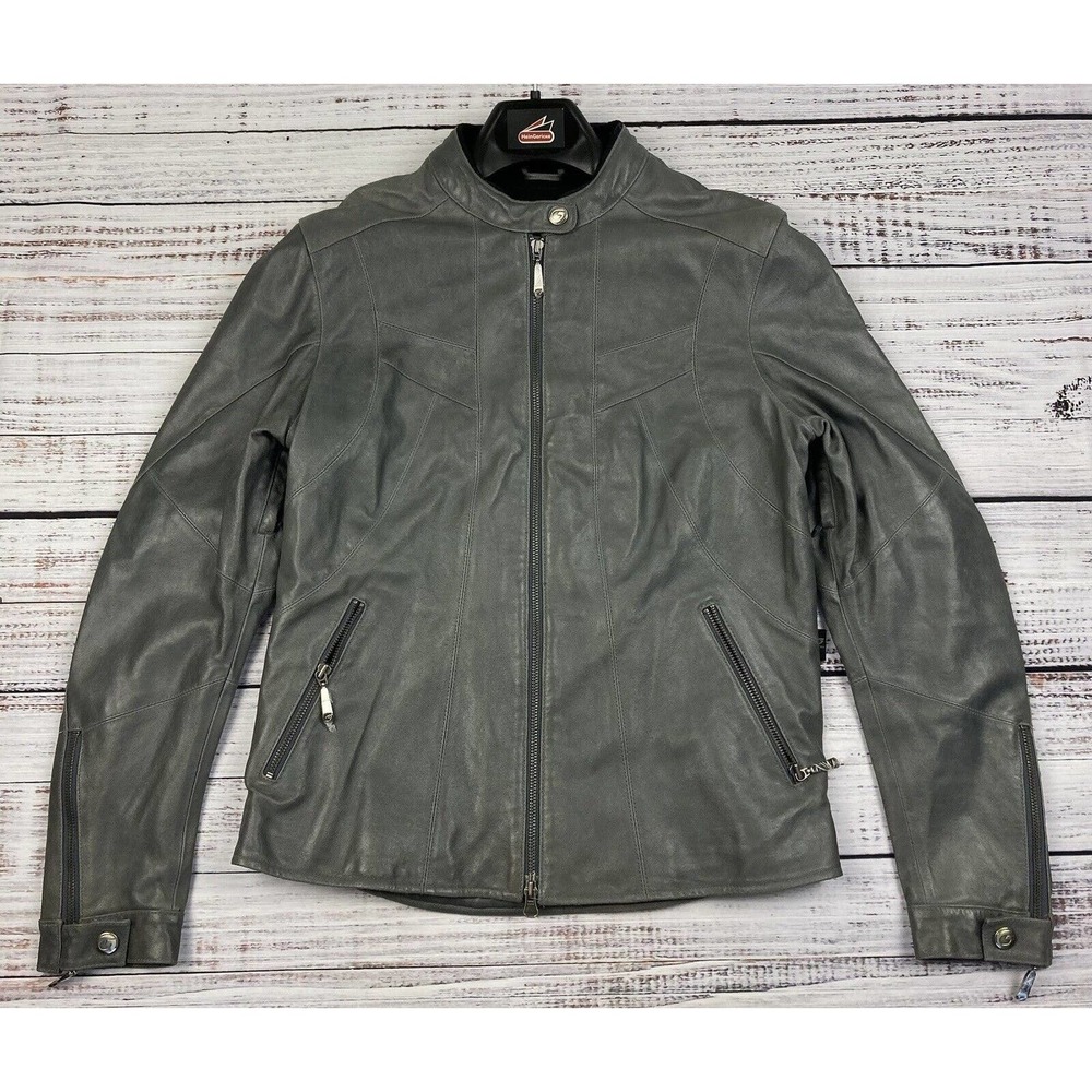 NWT‎ Hein Gericke La Jolla Leather Motorcycle Biker Jacket MSRP $360 Sz 8 Womens